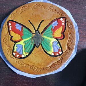 Leather Coasters - 3-1/2" round